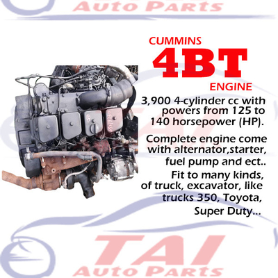 Motore diesel per camion 4BT 3.9L 4 cilindri ricondizionato 4BT