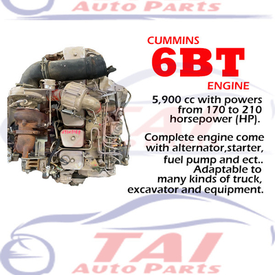 Good price Diesel 6BT Parti di motore giapponese Cummins Long Block Generator per camion-bus in linea