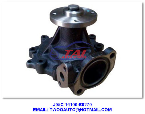 Prezzo buono Pompa d'acqua J05c OEM 16100-E0270 Hino Parti motore TS 16949 Metallo in linea