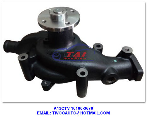 Prezzo buono K13ctv pompa idraulica di sterzo, pompa idrica per motore K13c per Hino Oem 16100-3670 in linea