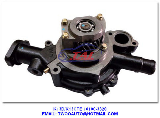 Prezzo buono K13D K13CTE Pompa di sterzo per auto, parti per camion K13C Pompa d' acqua Assy OEM 16100-3320 in linea