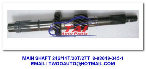 Prezzo buono Ricambi per autoveicoli Ricambi per autocarri giapponesi 8-98049-345-1 Assemblaggio dell'albero di ingranaggio principale per Isuzu Vgs Pickup ALBERO MAIN 24S/14T/20T/27T in linea