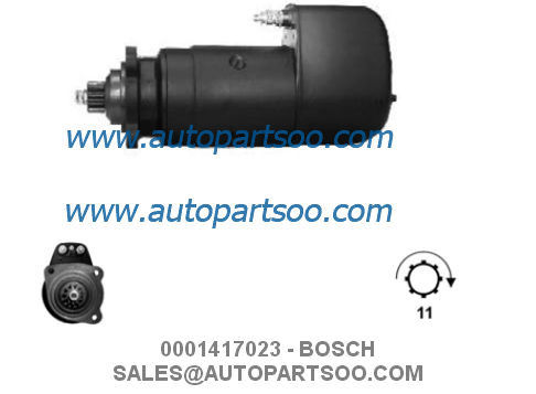 Prezzo buono 0001411010 0001417023 - Motorino Avviamento BOSCH 24V 6.6KW 11T MOTORES DE ARRANQUE in linea