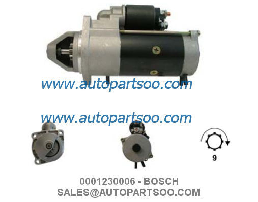 Prezzo buono 0001230006 0001230014 - Motorino Avviamento BOSCH 12V 3KW 9T MOTORES DE ARRANQUE in linea