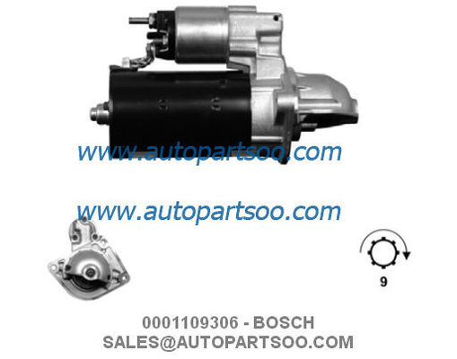 Prezzo buono 0001109306 0001109307 - Motorino Avviamento BOSCH 12V 2.5KW 9T MOTORES DE ARRANQUE in linea