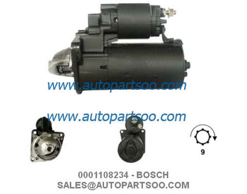 Prezzo buono 0001108234 0001108235 - Motorino Avviamento BOSCH 12V 1.4KW 9T MOTORES DE ARRANQUE in linea