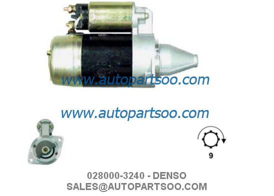 Prezzo buono 028000-3240 028000-4090 - Motorino avviamento DENSO 12V 0.8KW 9T MOTORES DE ARRANQUE in linea