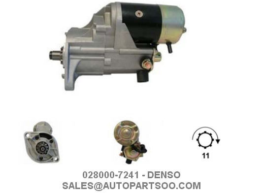 Prezzo buono 028000-7240 028000-7241 - Motorino avviamento DENSO 24V 4.5KW 11T MOTORES DE ARRANQUE in linea