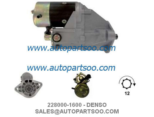 Prezzo buono 128000-8621 228000-1600 - Motorino avviamento DENSO 24V 4.5KW 12T MOTORES DE ARRANQUE in linea